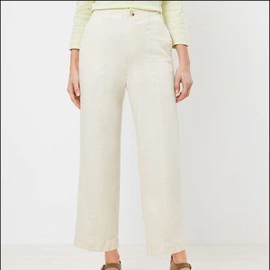 NWT Loft Curvy Slim Wide Leg Pants - Irish Cream